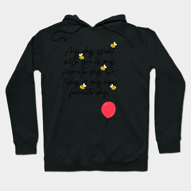 Winnie the Pooh Quote Hoodie by ButterfliesT